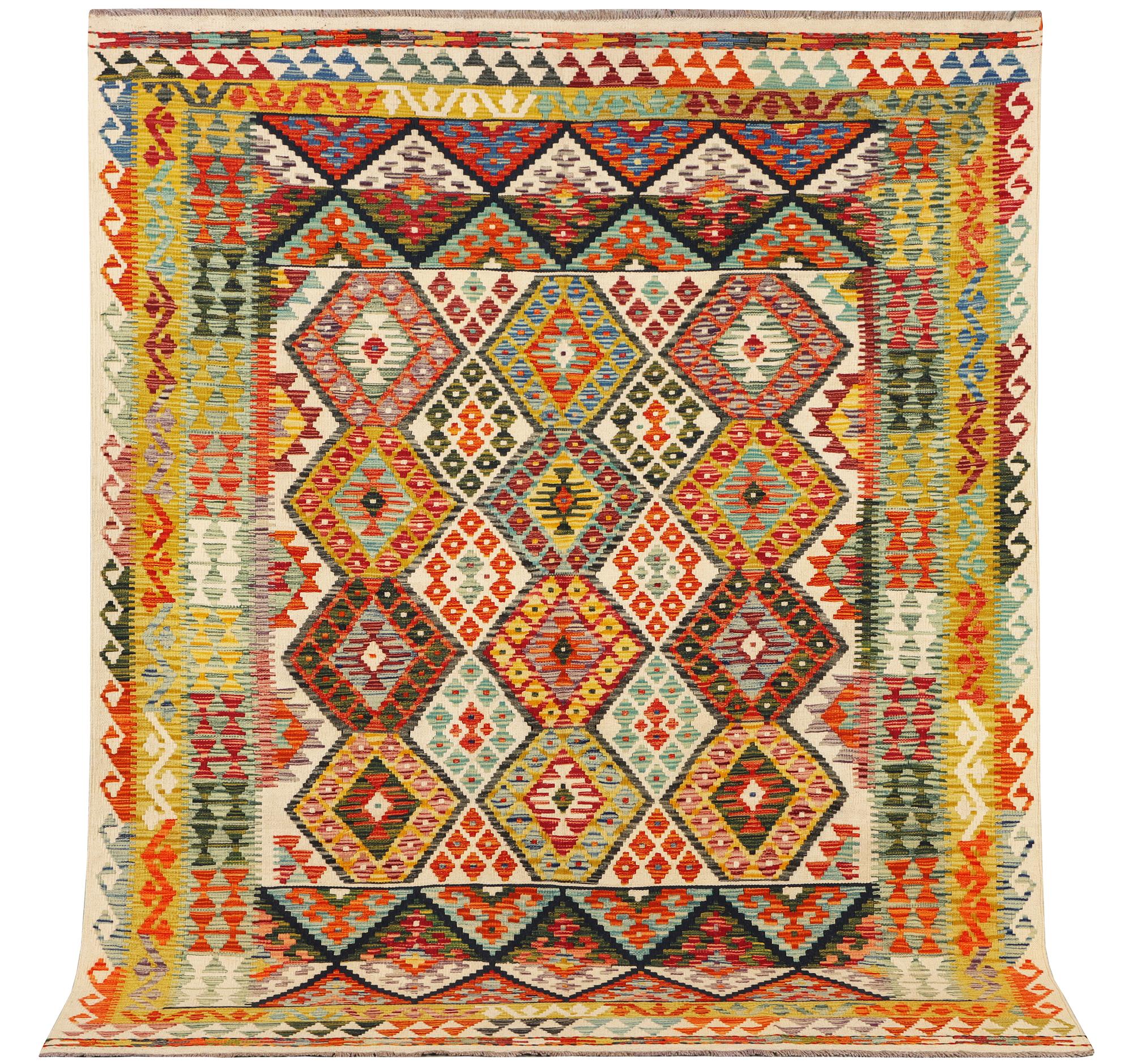 A Kilim carpet, c. 251 x 198 cm.