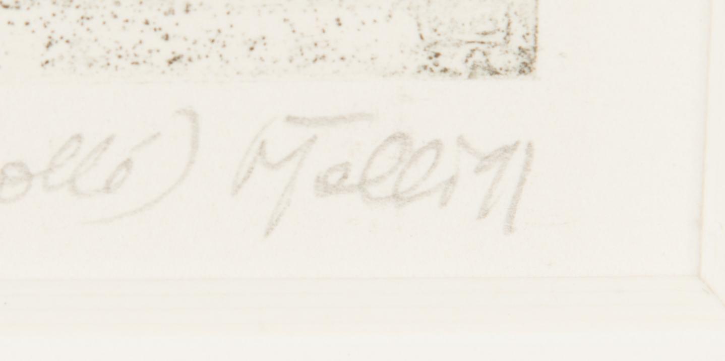 Vive Tolli, etsning, signerad och daterad -91, numrerad 32/50.