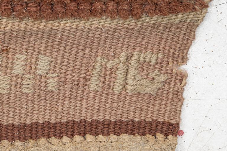 Märtha Gahn, Rug. Flossa, approx. 309 x 252 cm signed MG.