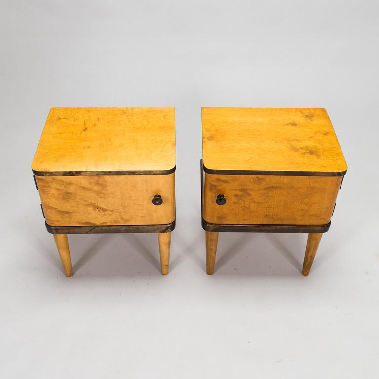 Sängbord / nattduksbord, ett par 1930-tal.