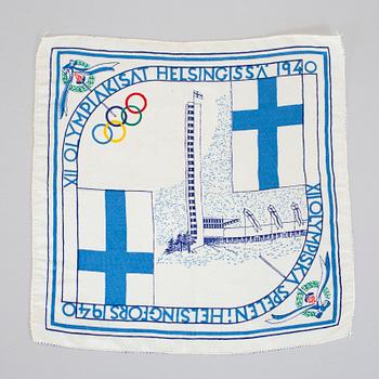 MINNESNÄSDUKAR 2 st, 1930 resp 40.