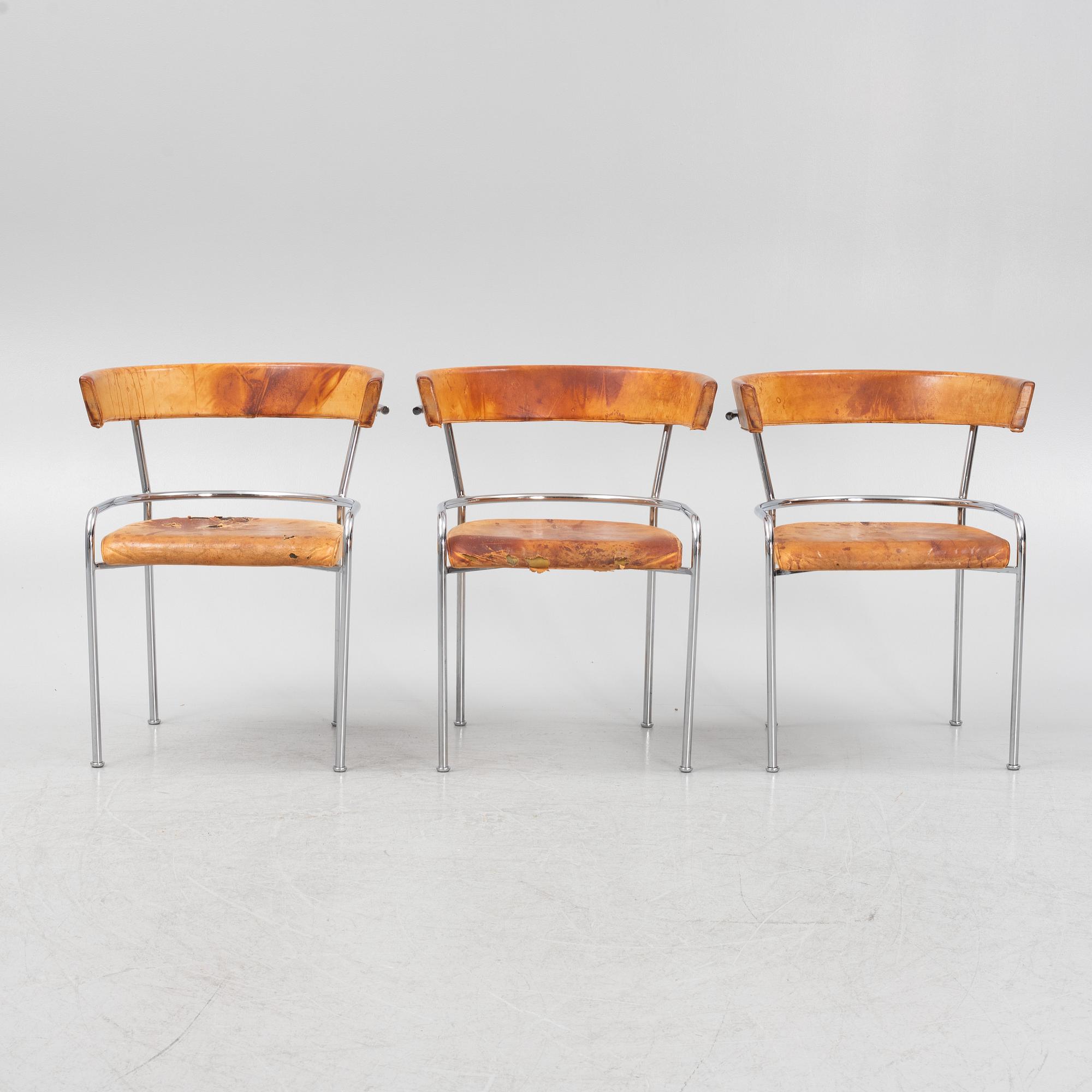 Gunnar Asplund, karmstolar 3 st., "GA1", Källemo, efter 1988.