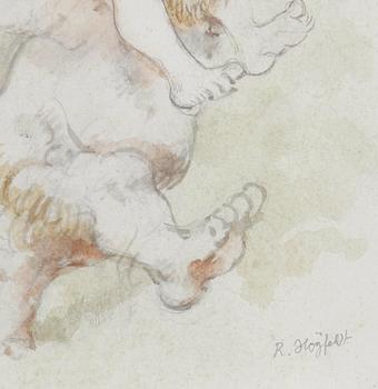 HÖGFELDT, ROBERT. Blandteknik, sign.