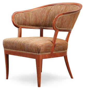 612. A Carl Malmsten mahogany easy chair 'Jonas Love', Sweden.