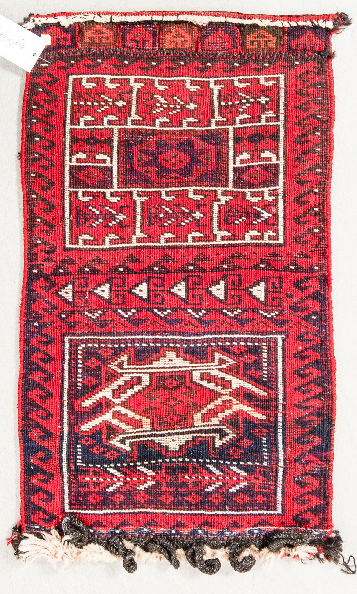 Väska Bachtiari chanteh antik ca 76x44 cm.