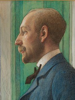 Carl Larsson, "Porträtt av skriftställaren Carl G. Laurin" (Portrait of the Author Carl G. Laurin).