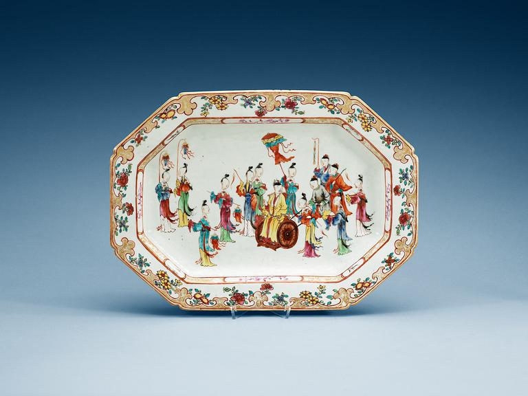 TERRINFAT, kompaniporslin, Qingdynastin, Qianlong (1736-95).