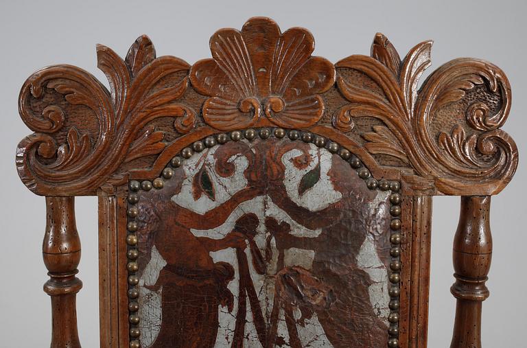 KARMSTOL, barock, 1700-tal.
