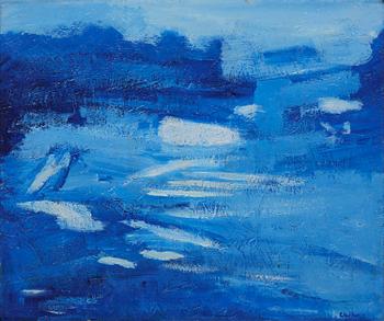 246. Staffan Hallström, Blue composition.