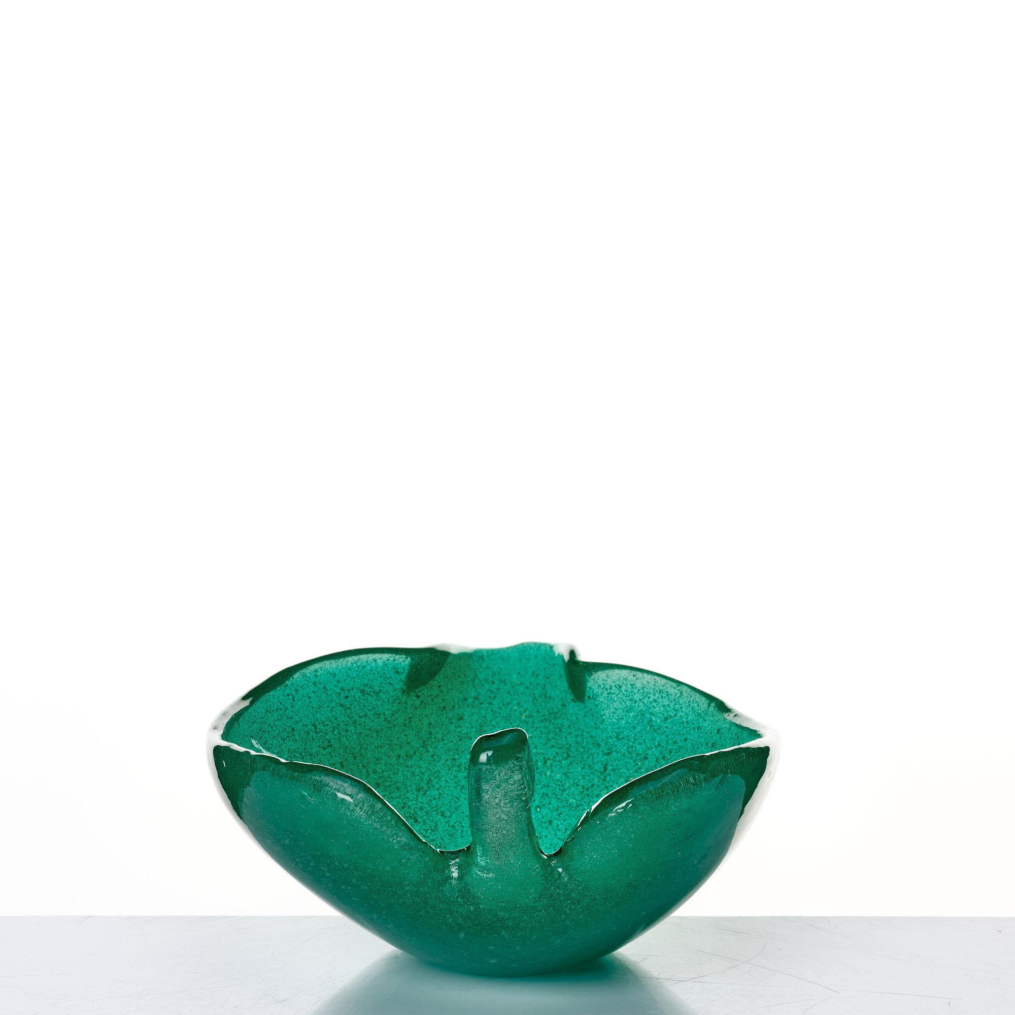 Tyra Lundgren, skål "a Bollicine", Venini, Murano, Italien ca 1940.