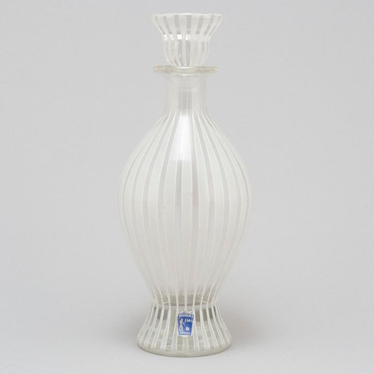 BENGT ORUP, servisdelar, 28 delar, glas, "Strikt", Johansfors.