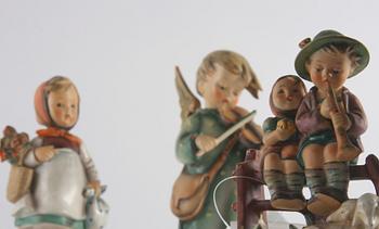 FIGURINER, 3 st, porslin, Hummel.