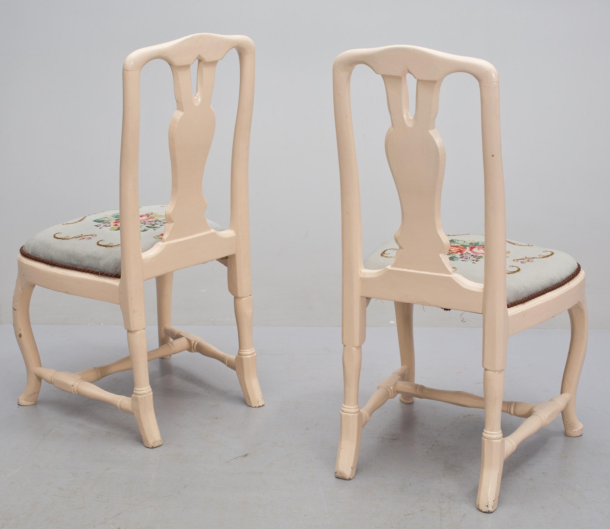 STOLAR, ett par, rokoko, 1700-tal.