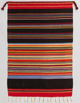 Elsa Montell-Saanio, A Raanu "Maddar Ahku" textile from Lapland designed by Elsa Montell-Saanio. Circa 132x90 cm.