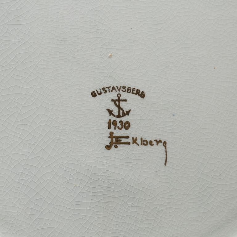 JOSEF EKBERG, fat. Flintgods. Gustavsberg. 1930.