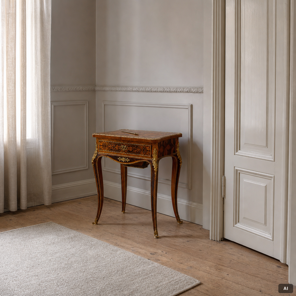 Sewing table, Louis XV style, early 20th century.