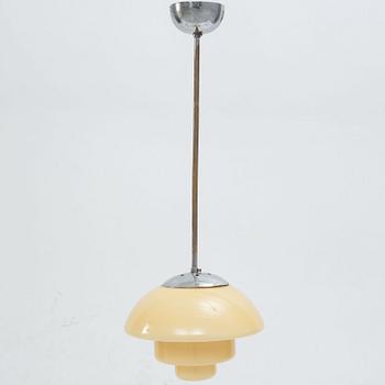 Ceiling lamp, functionalist style, first half of the 20th century.