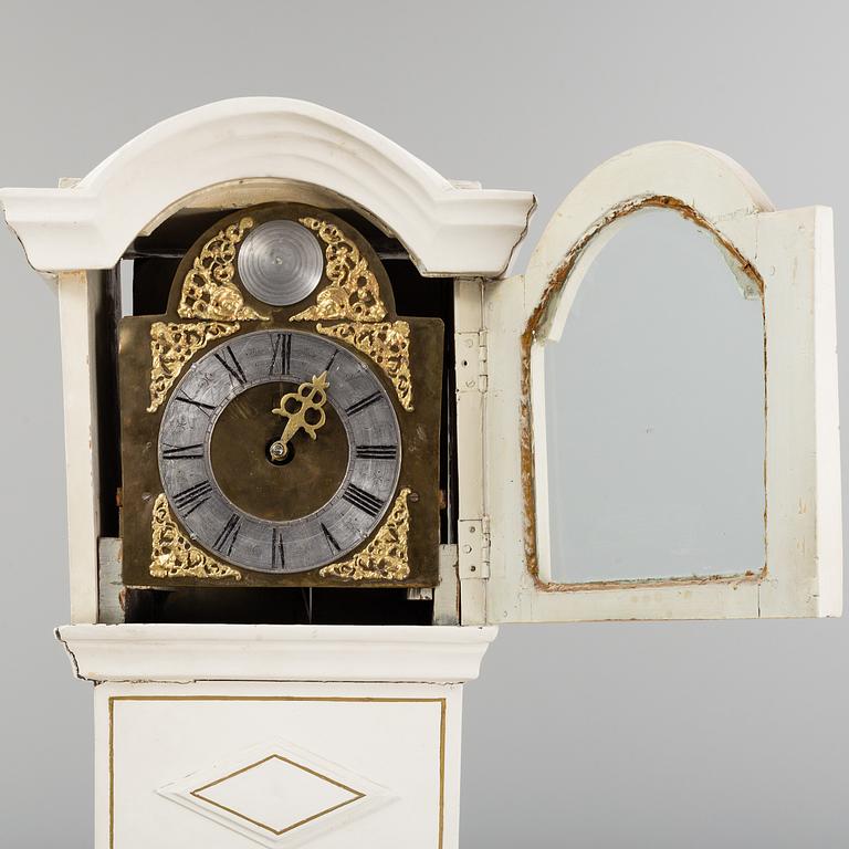 A first half of the 19th Century painted longcase clock.