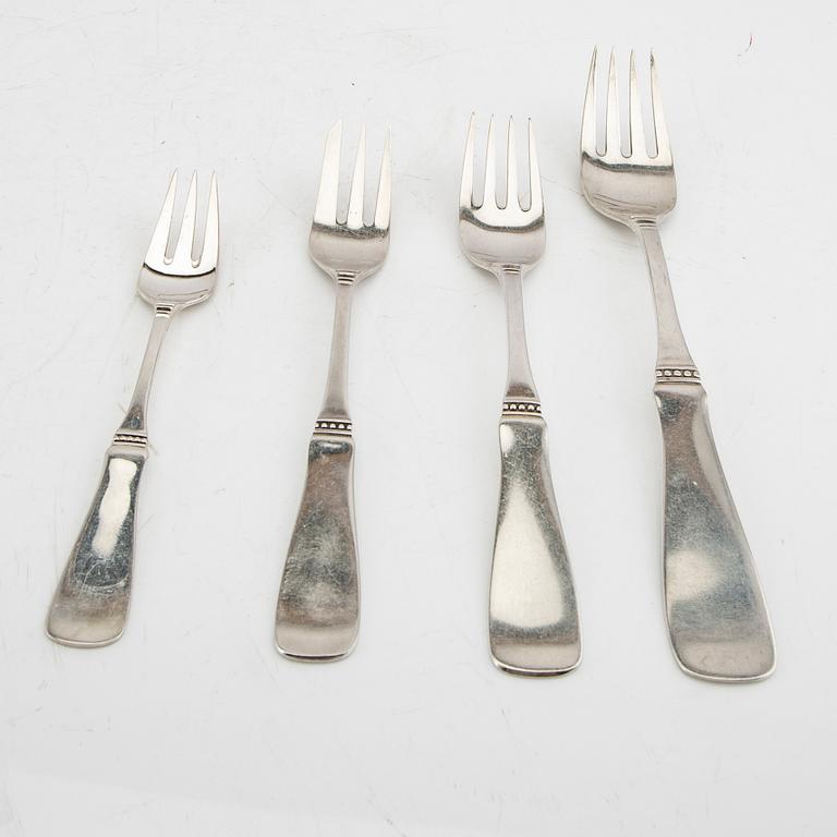 Cutlery 112 pieces "Uppsala" silver MGAB 1959-1989.