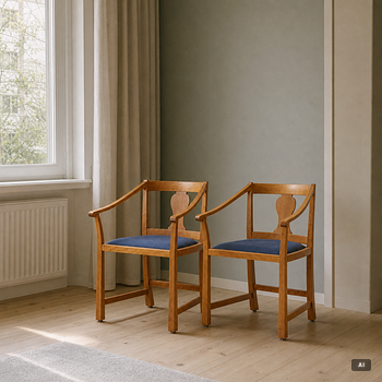 Carl Malmsten, A pair of "The City Hall Chair" armchairs.