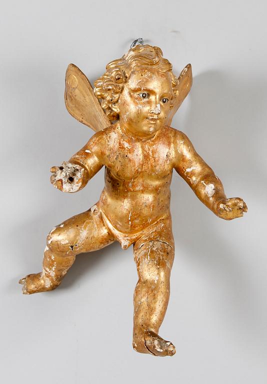 DEKORELEMENT, kerub, barocktyp, 1700-/1800-tal.