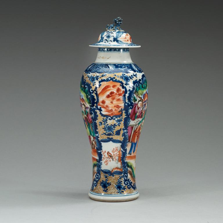 VAS med LOCK, kompaniporslin Qing dynastin, Qianlong (1736-95).