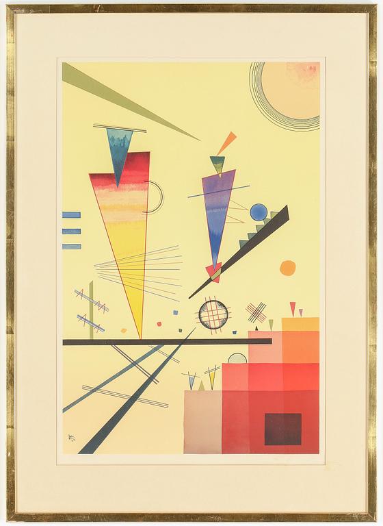 WASSILY KANDINSKY, efter, färglitografi, signerad i trycket.