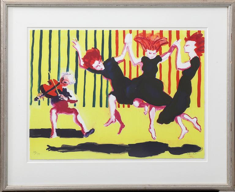 Peter Dahl, färglitografi signerad och numrerad 188/375.