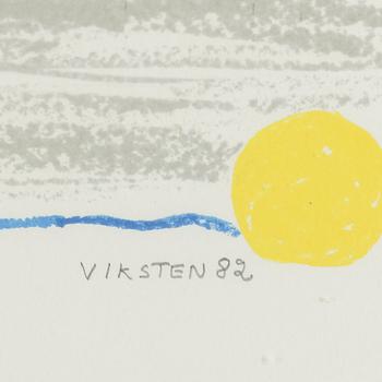 HANS VIKSTEN, Färglitografier, 3 st, signerade.