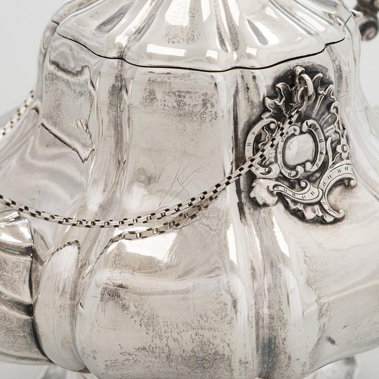 Jakob Wiberg, tekanna, silver. Moskva 1848.