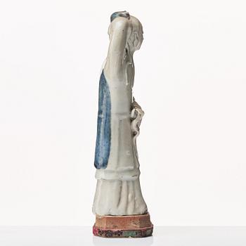 Figurin, blanc de chine. Qingdynastin, 1700-tal.