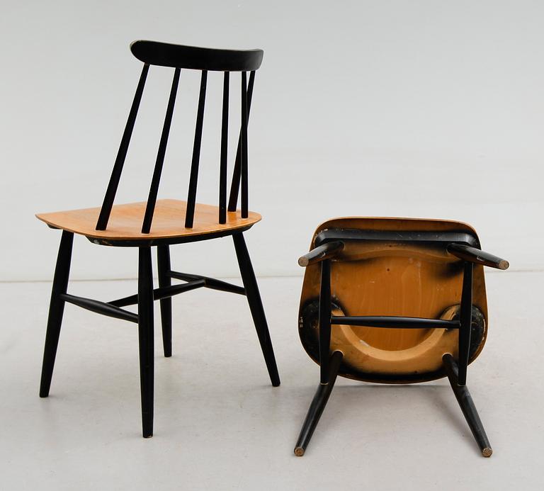 STOLAR 4 + 2 st OCH PALL, "Fanett", Ilmari Tapiovaara, Edsbyverken, 1900-talets andra hälft.