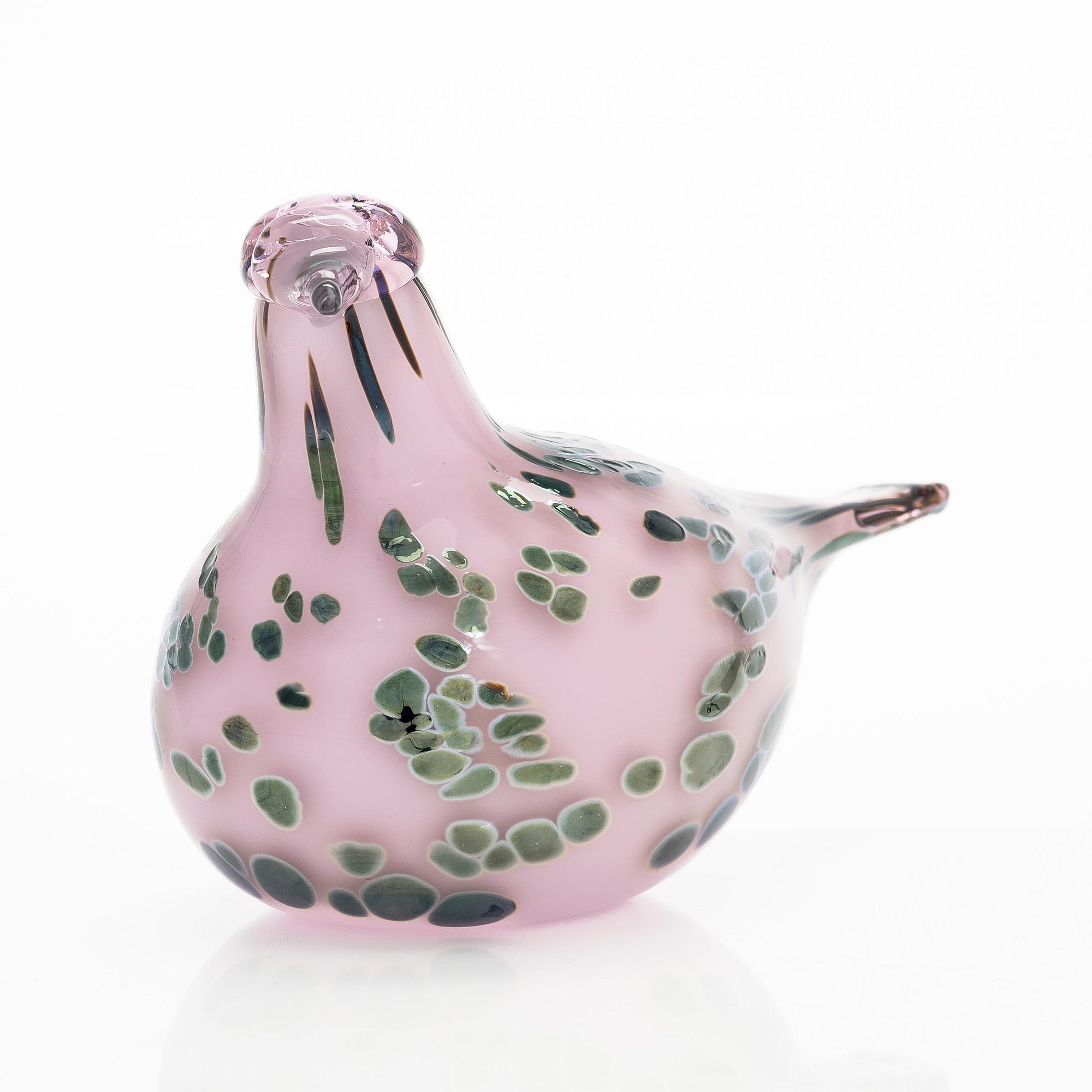 Oiva Toikka, A glassbird 'Rubirosa', Unique Days spring 2008, signed O. Toikka Nuutajärvi.