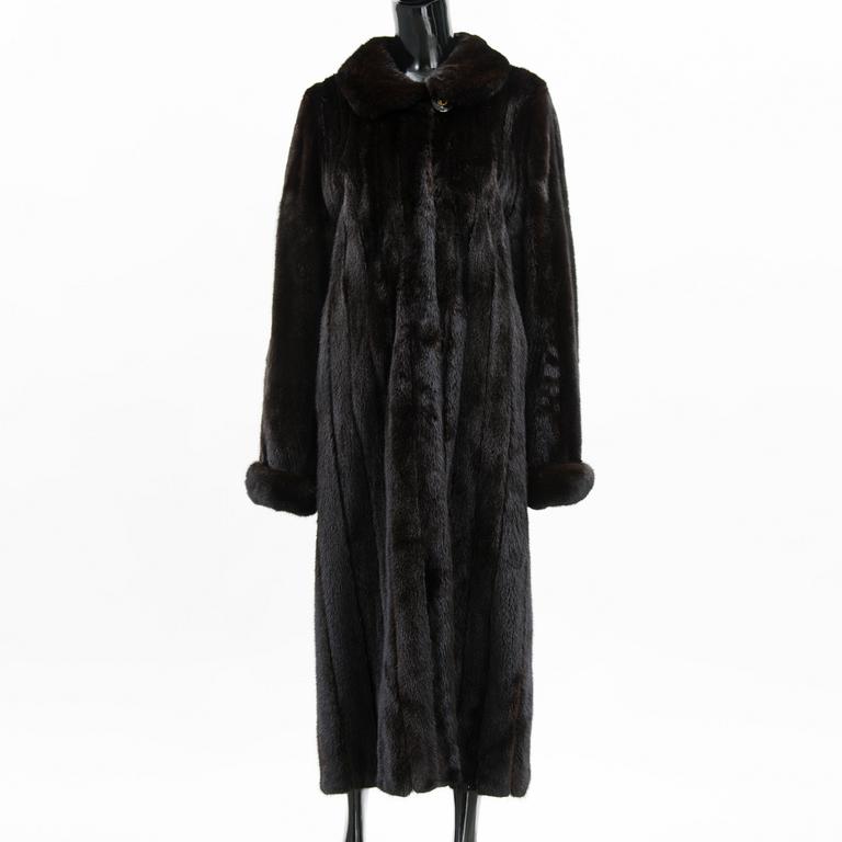 A SAGA MINK FUR COAT.