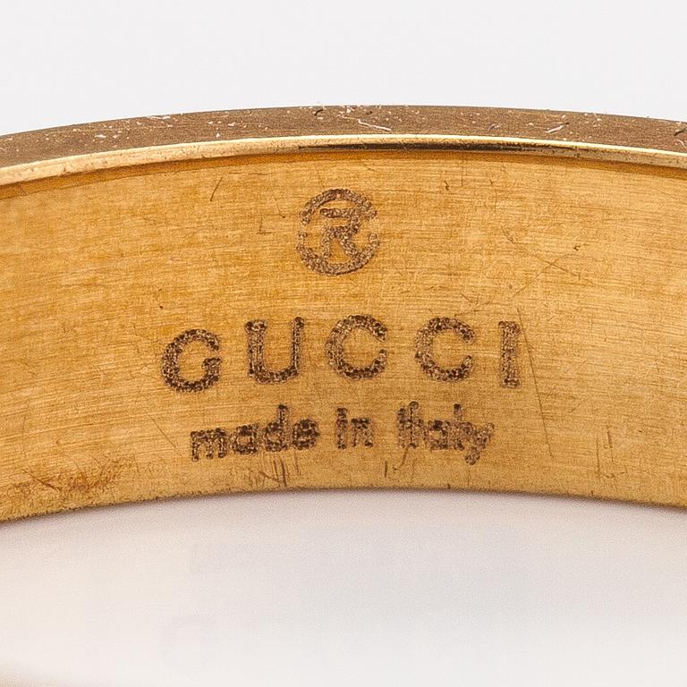 Gucci, An 18K gold ring "Icon". Marked Gucci, Made in Italy, 13.