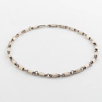 Wiwen Nilsson, Silver necklace and bracelet, Lund 1959 and 1965.