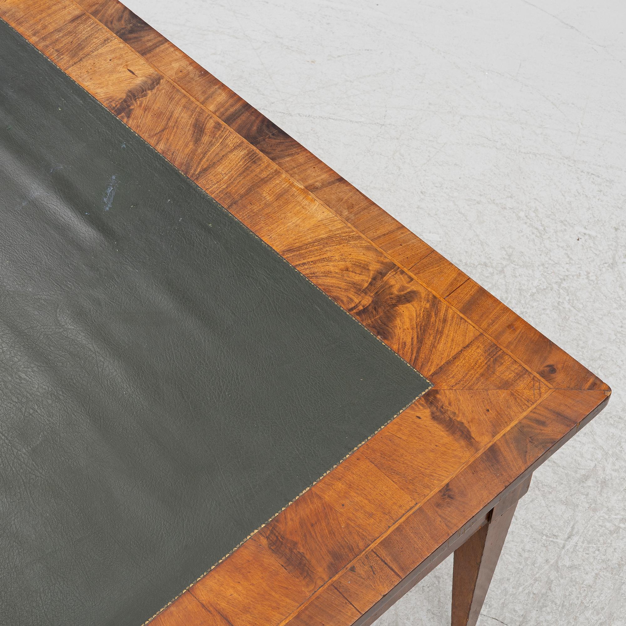A late Gustavian style desk, 19th century.