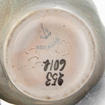 Edgar Böckman,  a set of three stoneware vases signed.
