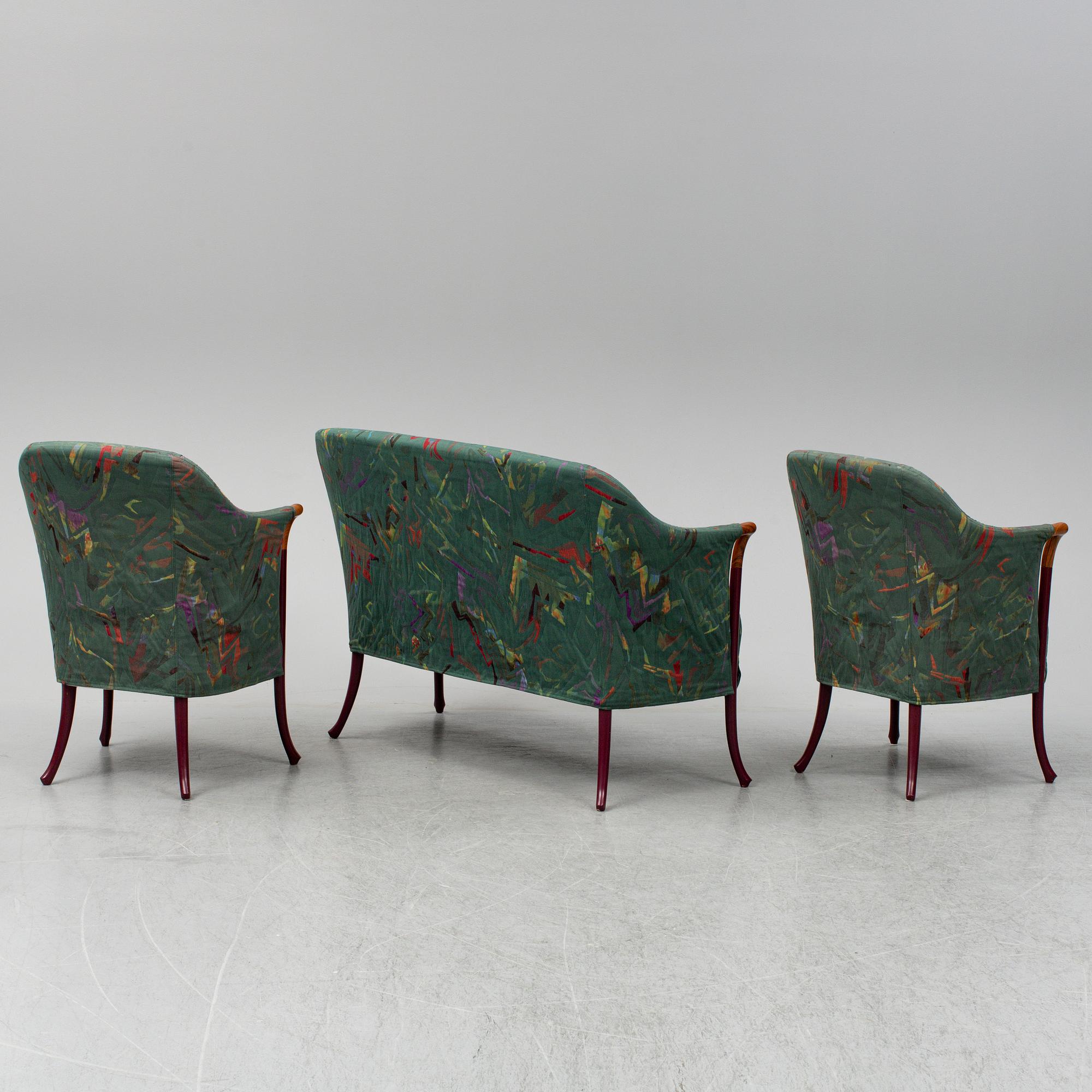 UMBERTO ASNAGO, a sofa, two armchairs and a table, 'Progetti', Italy.