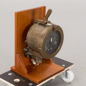 A 20TH  century engine room telegraph.