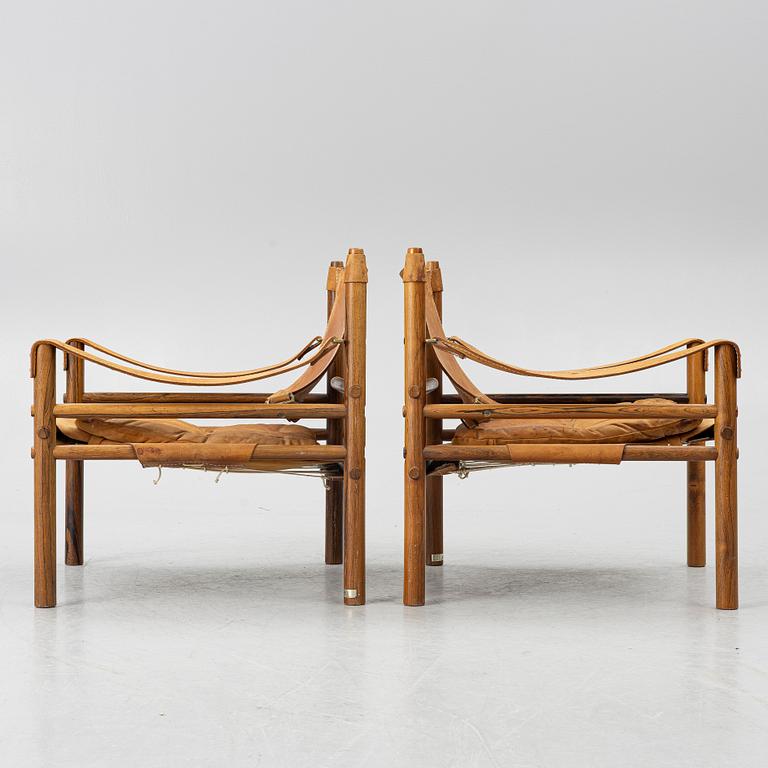 Arne Norell, a pair of 'Sirocco' armchairs, Norell Möbel, 1960s-70s.