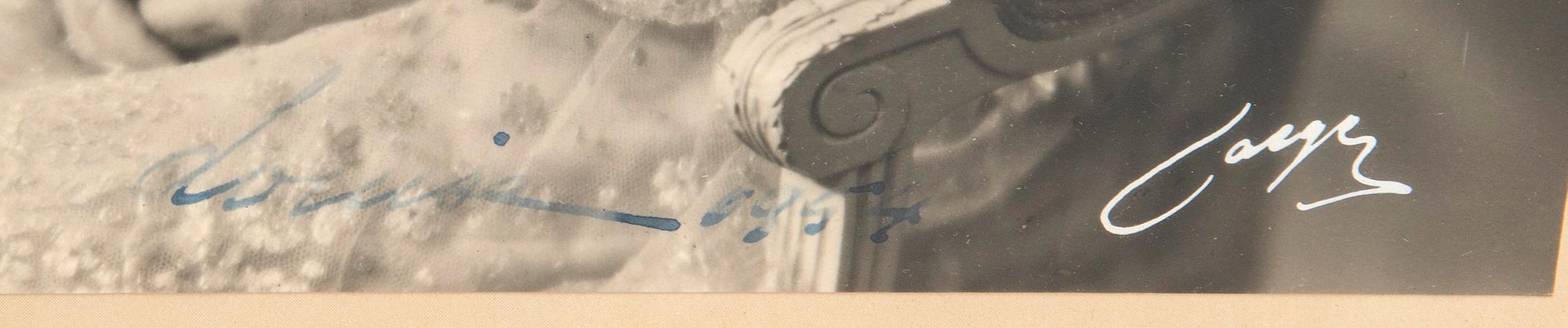 A set of two Royal photographs signed and dated 1954.