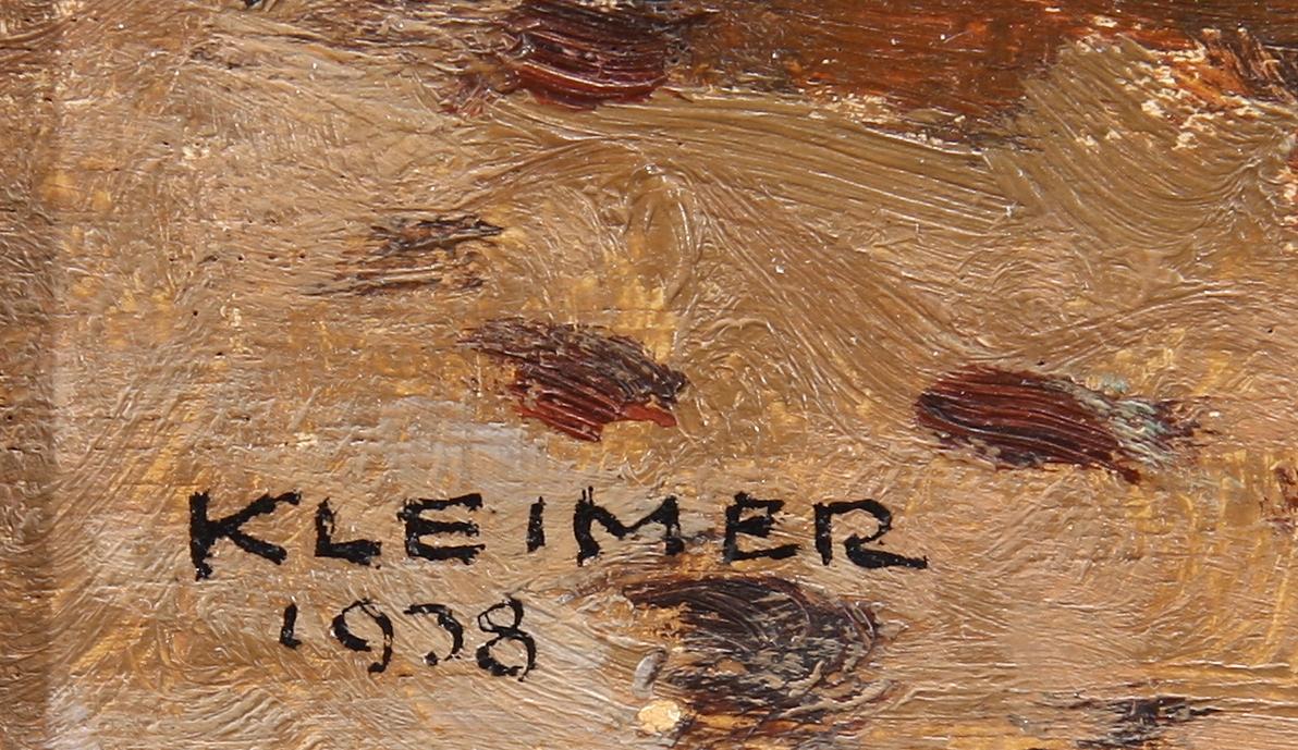AXEL KLEIMER, olja på pannå, sign o dat 1936.