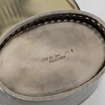 Sven-Arne Gillgren, Kaffeservis, 3 delar, silver, Swedish Modern, Stockholm 1965.