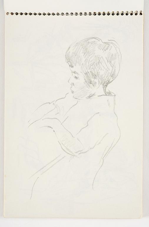 Lotte Laserstein, 3 skissböcker med blyertsteckningar.