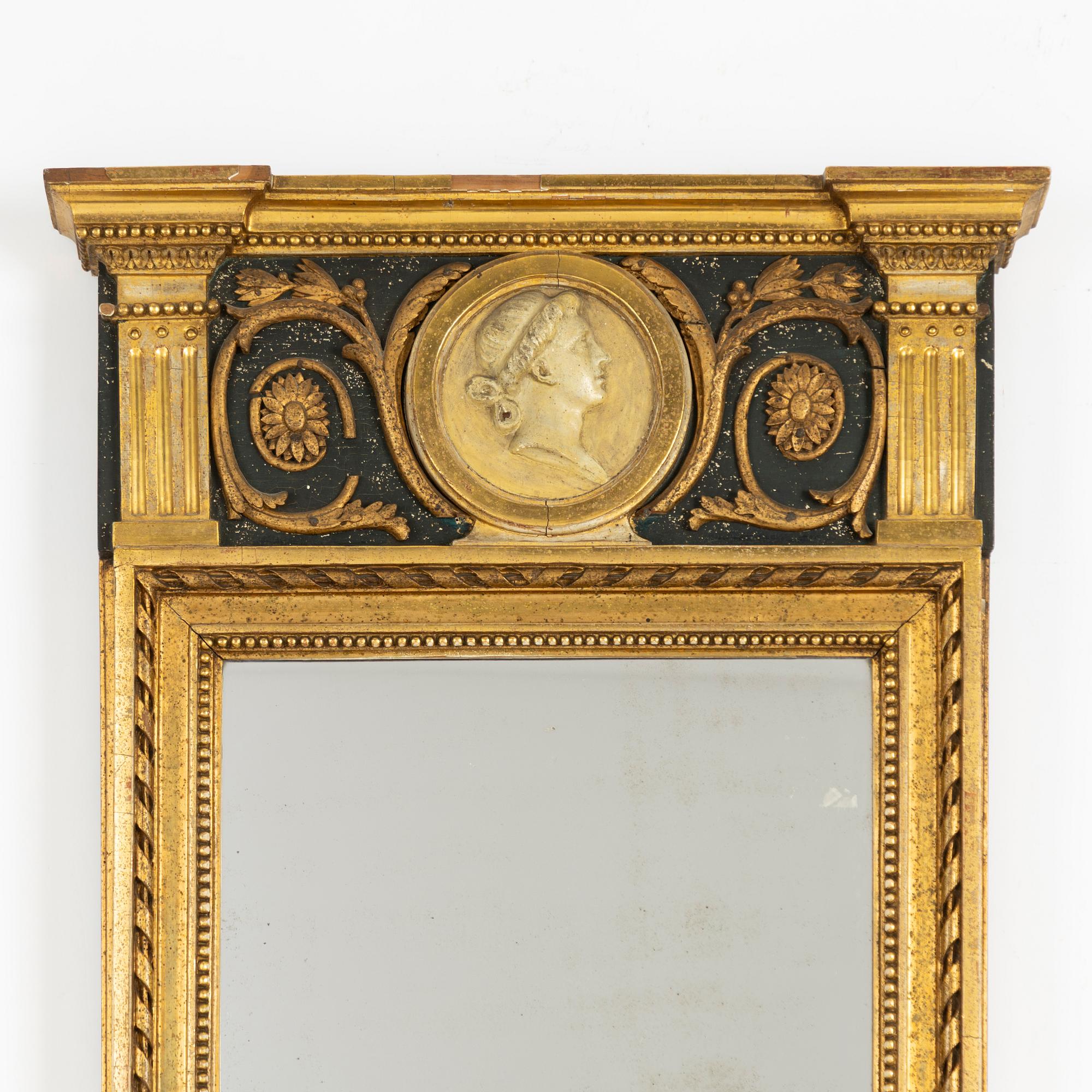 Spegel, sengustaviansk, 1700-tal.