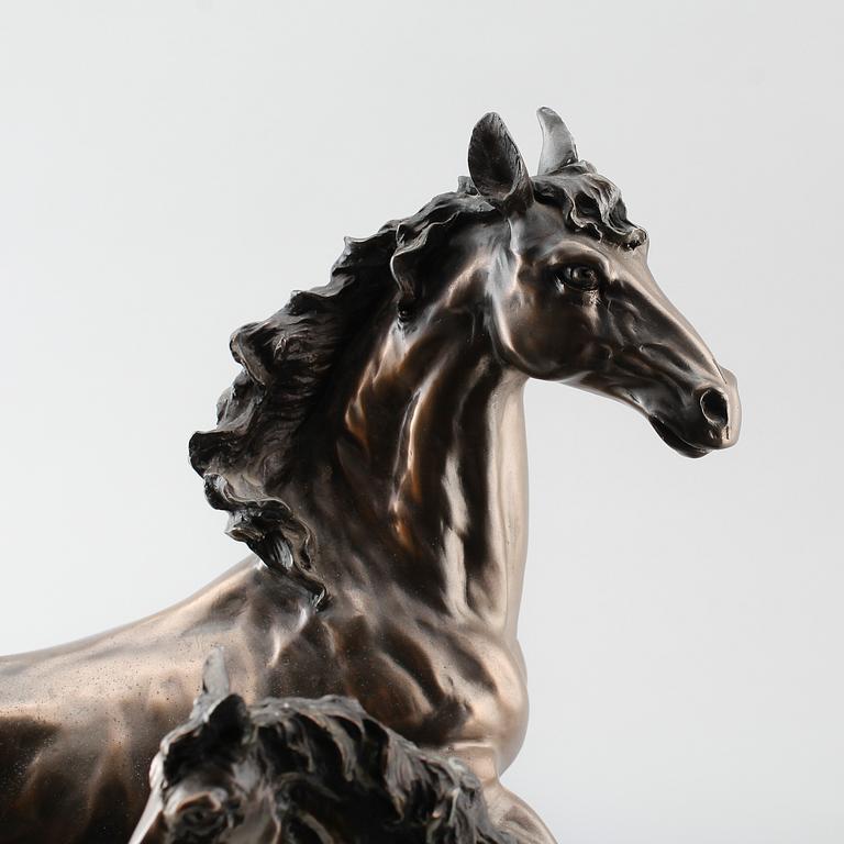 SKULPTUR, bronserad metall, 1900-talets andra hälft.