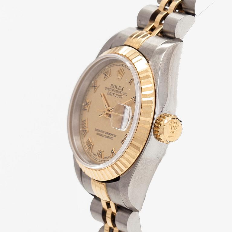 Rolex, Oyster Perpetual, Datejust, rannekello, 26 mm.