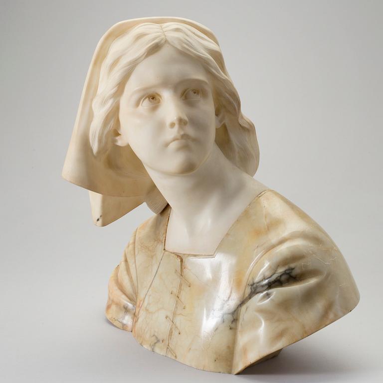 OKÄND KONSTNÄR, alabaster, bär signatur, sannolikt sekelskiftet 1900.
