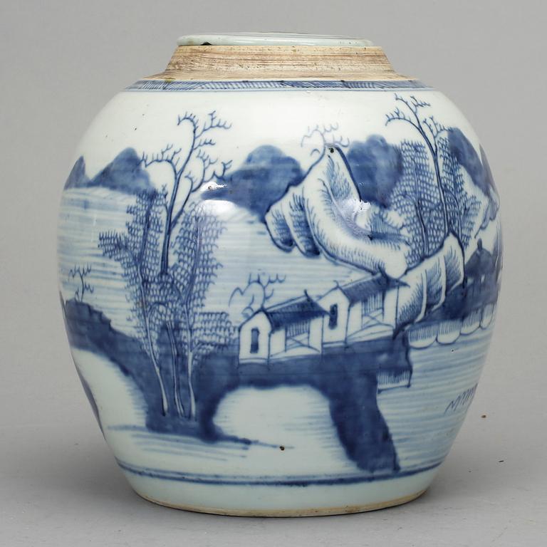 URNA, porslin, Kina, 1800-tal.